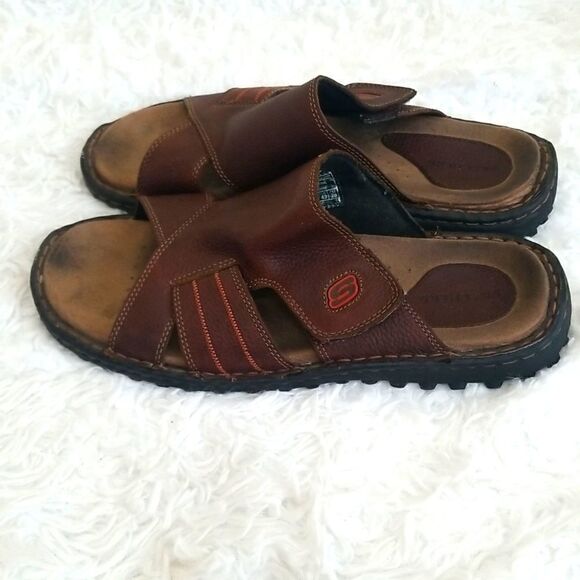 Sketchers  Brown Men's Sandals Sz 10 - Picture 3 of 10